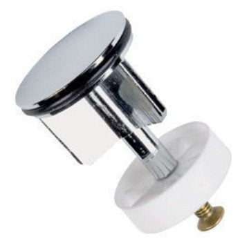 LKT - Tappo saltarello da lavandino, 38 mm, cromato (40 mm) 40 mm - Ilgrandebazar