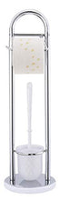 Carica l'immagine nel visualizzatore di Gallery, Wenko 15438100 Chrome Exclusiv Colonnina Portarotolo e Portascopino Cromo