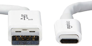AmazonBasics - Cavo maschio USB Type-C a USB-A 3.1 Gen 2, 0,9 metri, Bianco - Ilgrandebazar