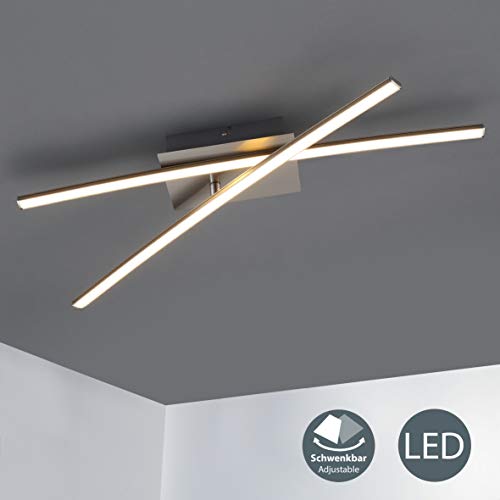 Plafoniera LED da soffitto, integrati luce calda 3000K, 1200Lm, lungo...