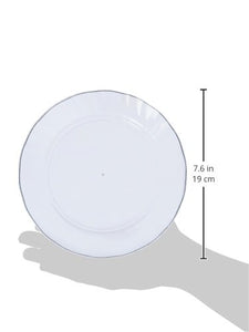 AmazonBasics - Piatti di plastica, monouso - Confezione da 100 pezzi, 19 cm - Ilgrandebazar