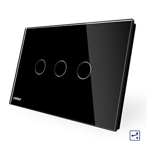 LIVOLO Interruttore della Luce con Indicatore LED Touch Switch Nero