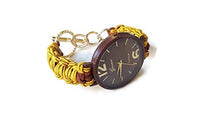 Carica l&#39;immagine nel visualizzatore di Gallery, Orologio Elegante da Polso Donna Marrone Oro Bracciale di Nastro Regolabile... - Ilgrandebazar