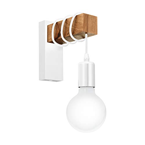 EGLO Townshend illuminazione da parete Adatto per uso interno Bianco, Legno... - Ilgrandebazar