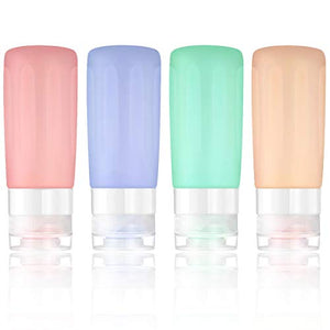Set di bottiglie da viaggio portatili Contenitori 4pack - Ilgrandebazar