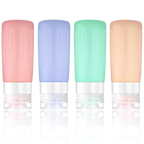Set di bottiglie da viaggio portatili Contenitori 4pack - Ilgrandebazar