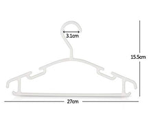 Carica l'immagine nel visualizzatore di Gallery, ilauke Set di 36 Grucce Appendiabiti in Plastica per Bambino, Bianco 36 Pezzi