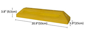 SNS SAFETY LTD Fermaruota in Plastica per Parcheggi e Garages, Giallo, 53 x... - Ilgrandebazar