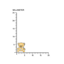Carica l'immagine nel visualizzatore di Gallery, Monde Petit T1860PR - Orecchini per bambini orso, due ori 18k (750) - Ilgrandebazar
