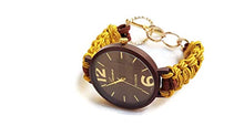 Carica l&#39;immagine nel visualizzatore di Gallery, Orologio Elegante da Polso Donna Marrone Oro Bracciale di Nastro Regolabile... - Ilgrandebazar