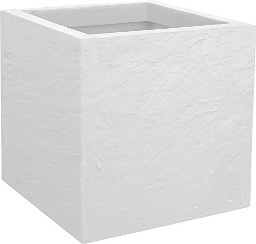 EDA Volcania Up Barattolo Bianco Cerato, 30 cm 30 cm, - Ilgrandebazar