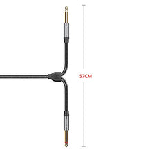 Carica l'immagine nel visualizzatore di Gallery, Cavo Jack Mono 3.5 a 6.3 2M, POSUGEAR Nylon intrecciato 3.5mm Maschio a 2m