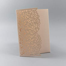 Carica l&#39;immagine nel visualizzatore di Gallery, 50 CARTE CONFEZIONE Apribile taglio laser inviti matrimonio fai da te... - Ilgrandebazar