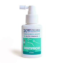 Carica l&#39;immagine nel visualizzatore di Gallery, Virosac PetProMed - Dentifricio Spray - Ideale per l&#39;igiene di denti e gengive del cane - 1 flacone da 50 ml con estratto di ananas e menta