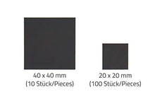 Carica l&#39;immagine nel visualizzatore di Gallery, 110x piastrine magnetiche extra forti 20x20mm e 40x40mm. Magneti - Ilgrandebazar