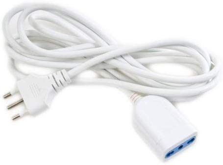 CAVO PROLUNGA ELETTRICA BIPASSO 16A 10 Metri Nero - Ilgrandebazar