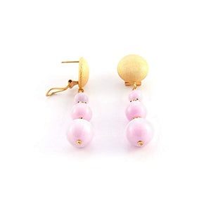 Orecchini a goccia, lunghi di una donna unica ed elegante con sfere in...
