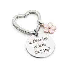 Carica l&#39;immagine nel visualizzatore di Gallery, Hightopup Portachiavi cuore amicizia, idee regalo migliore amica compleanno, laurea donna speciale sorella teenager