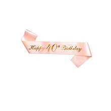 Carica l&#39;immagine nel visualizzatore di Gallery, 40 Anni di Compleanno Donna Tiara Birthday Corona 40 Glitter...