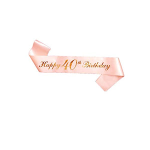 40 Anni di Compleanno Donna Tiara Birthday Corona 40 Glitter...