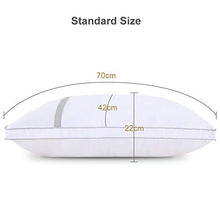 Carica l&#39;immagine nel visualizzatore di Gallery, BedStory [Nuova Versione] Cuscini Letto Coppia 42x70cm Antiacaro, Bianco - Ilgrandebazar