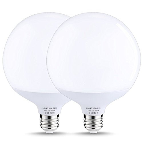 Lampada LED Globe, 20W (corrispondente a 140W), LOHAS E27 2 Pack - Ilgrandebazar