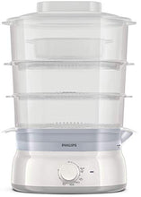 Carica l&#39;immagine nel visualizzatore di Gallery, Philips HD9125/90 Vaporiera con Infusore di aromi, 3 cestelli, 9 Litri - Ilgrandebazar