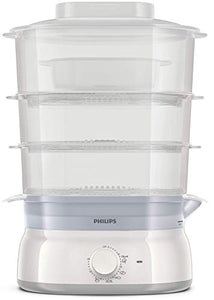 Philips HD9125/90 Vaporiera con Infusore di aromi, 3 cestelli, 9 Litri - Ilgrandebazar