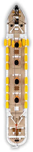 COBI- Transatlantico Britannico R.M.S. Titanic, Multicolore, 1914A