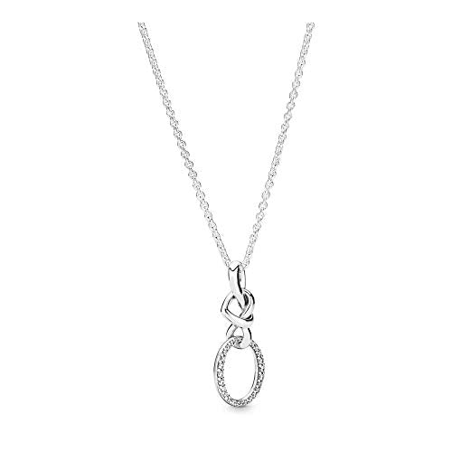 Pandora Donna argento Collana con ciondolo 398078CZ-60 - Ilgrandebazar