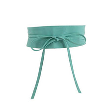 Carica l'immagine nel visualizzatore di Gallery, FASHIONGEN - cintura di finta pelle Obi MICA S-M, Verde Acqua - Ilgrandebazar
