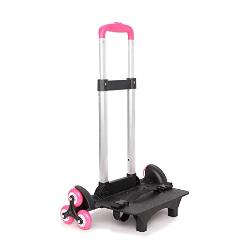 Carrello per zaino - Taglia unica, 6 Ruote Rosa Versione Temprata