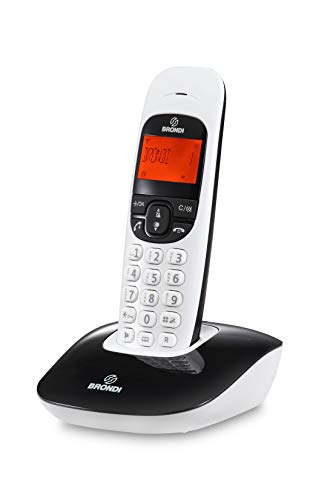 Brondi Nice Telefono Cordless, Nero/Bianco - Ilgrandebazar