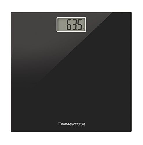 Rowenta BS1060 Premiss Bilancia Pesapersone Digitale con Piatto in Vetro Nero