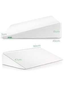 DYNMC you Cuscino a Cuneo per Letto - Antireflusso Adulti White