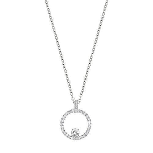 Swarovski Pendente Creativity Circle, Cristallo Bianco, Rodiato, da Donna - Ilgrandebazar