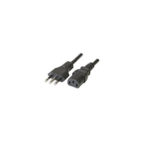 Manhattan ICOC 01-NC/10 Cavo di Alimentazione Nero 1 m IEC 320 Accoppiatore...