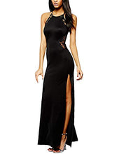 Carica l'immagine nel visualizzatore di Gallery, Angelwing da Donna Sottile Vestito con Aberturas Abito Maxi di S, A-nero - Ilgrandebazar