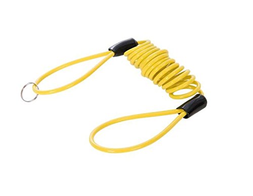 Silverline 955677 Bloccadisco moto con filo a molla, 1.100 x 4 mm