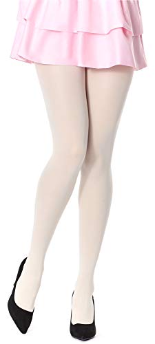Bellivalini Collant Microfibra Donna 100 DEN BLVFI1003 3-M, Ecru - Ilgrandebazar