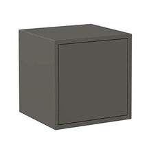 Carica l'immagine nel visualizzatore di Gallery, Iconico Home QBE Cubo da parete, con anta apertura a pressione, Grigio Scuro
