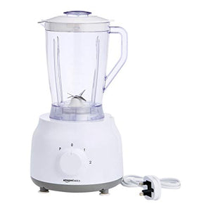 AmazonBasics - Robot e frullatore da cucina, 600 W, ciotola 2,4 L e...