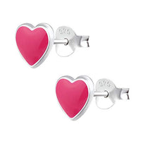 Carica l'immagine nel visualizzatore di Gallery, Laimons – Orecchini bambina bambini gioielli cuore rosa in argento... - Ilgrandebazar