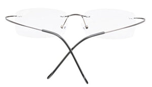 Eyekepper Glasant Titanio occhiali da +1.25, Larghezza Lenti 51mm-gunmetal - Ilgrandebazar