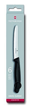 Carica l&#39;immagine nel visualizzatore di Gallery, Victorinox Coltello da tavola con lama 11 cm a manico nero, Nero - Ilgrandebazar