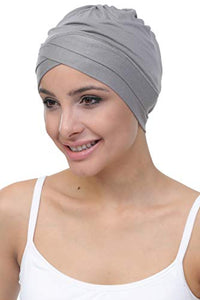 Deresina Cuffia in Cotone con Fascia Frontale Modello W per chemio