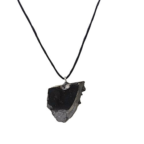 Heka Naturals Collana con Ciondolo in Shungite Elite, Realizzata Pietra... - Ilgrandebazar