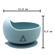 Carica l&#39;immagine nel visualizzatore di Gallery, Piattino Pappa Svezzamento Set Con Ventosa Bimbo Bambini Prima Infanzia Blu - Ilgrandebazar