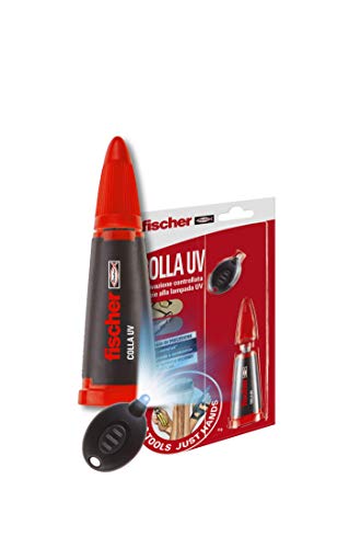 Fischer Colla UV NTJH colla a base Cianoacrilato con attivatore luce LED UV,...