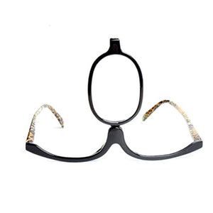 Inlefen lettori ingrandimento Occhiali da trucco ribalta lente Nero - Ilgrandebazar